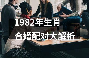 <h3>1982年生肖合婚配对大解析