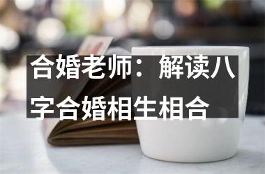 合婚老师：解读八字合婚相生相合