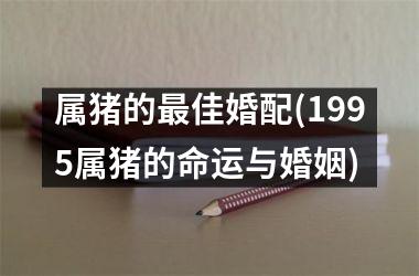 <h3>属猪的最佳婚配(1995属猪的命运与婚姻)