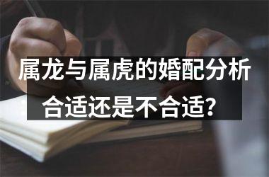 <h3>属龙与属虎的婚配分析：合适还是不合适？