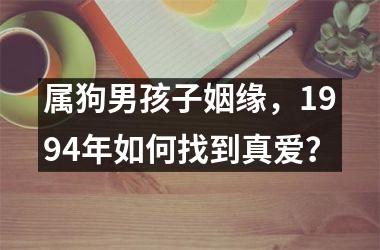 属狗男孩子姻缘，1994年如何找到真爱？