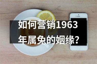 <h3>如何营销1963年属兔的姻缘？