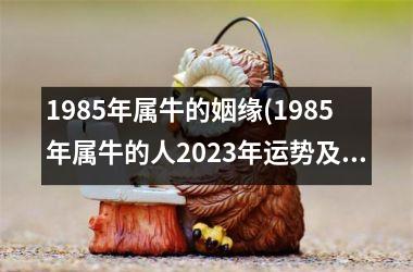 1985年属牛的姻缘(1985年属牛的人2025年运势及运程)